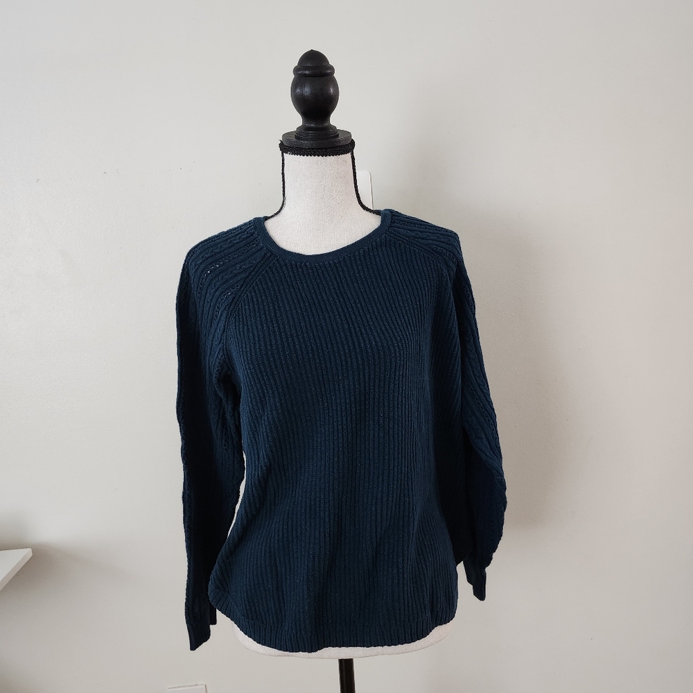 Women Sonoma green sweater size L